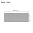 thumbnail image 2 of Uxcell 9" x 3.6" (230mm x 90mm) 3000 Grits Wet Dry Waterproof Sandpapers 5 Pack, 2 of 5