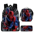 thumbnail image 2 of 3 unids/set mochila de la serie Spiderman para niños, estuche de lápices, bandolera, arnés de colchón de aire de superhéroe de Marvel, mochilas escolares impermeables hola suerte  unisex, 2 of 2