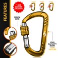 thumbnail image 3 of Clips Mosquetones Rhino Produxs 12kN (1225 kg) de Alta Resistencia, 3 of 6