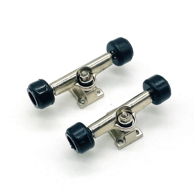 Soporte para patineta de dedo, puente, cojinete, rueda, tuerca para patineta de palma, piezas, soporte para puente niquelado plateado, accesorios