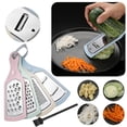 thumbnail image 1 of Ensemble Rasoir Éplucheur Râpe Trancheuse de Cuisine en Acier Inoxydable avec Grattoir Manuel pour la Préparation des Aliments au Quotidien, 1 of 7