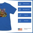 thumbnail image 4 of Tee Hunt Dean Russo Cute Cat Youth T-Shirt First We Steal Your Heart Pet Kids, Blue, X-Large, 4 of 5