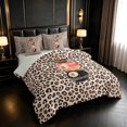 thumbnail image 2 of Erosebridal 8 Ball Twin Bedding Coral Bedding Comforter Set, Coral Leopard 7 Pieces, 2 of 6