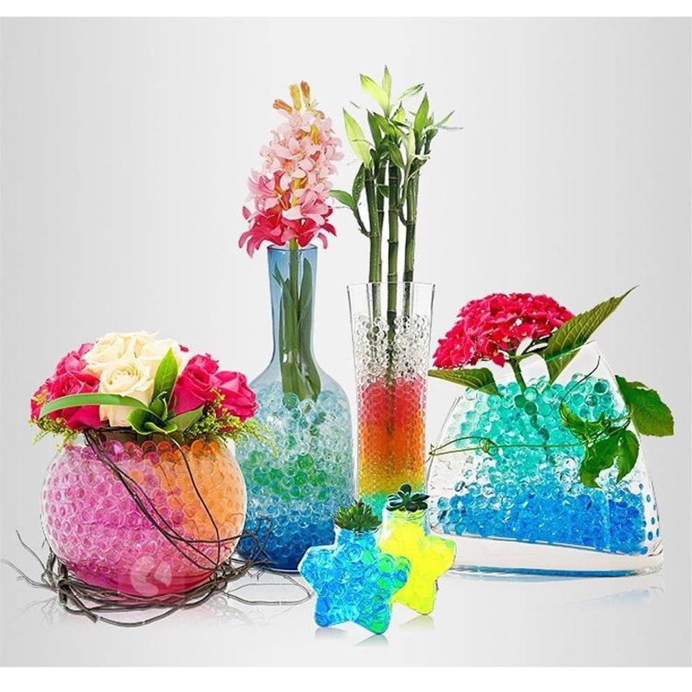 1000-10000pcs Transparent Crystal Soil Water Ball Beads Vase Filler Centerpiece 