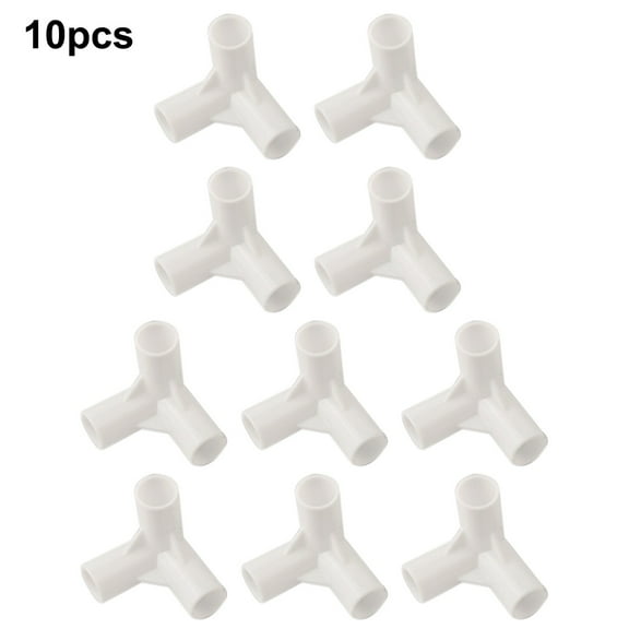 10 Pcs Camping Tent Pole Connector 16Mm Plastic 90°/135°//120°T-Shaped Cross Tee Multifunctional Tee Fixed Joint Tent Rod Parts