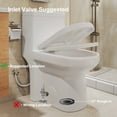 thumbnail image 6 of HOROW Small Compact One Piece Toilets Dual Flush Modern,12'' Rough-In Toilet & Soft Closing Seat, 6 of 11