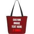 thumbnail image 1 of Custom Tote Bag With Logo Photo, Custom Bag, Personalized Shopping Bags Reusable Grocery Bags Bulk For Work Travel Gifts, 1 of 8