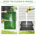 thumbnail image 4 of PRZL Grass Pad for Dogs with Tray, 30”×20” Large Dog Grass Pad with Tray, Artificial Grass Pads for Indoor Dog Potty, Washable Pet Loo Dog Toilet for Balcony Apartment, 4 of 7