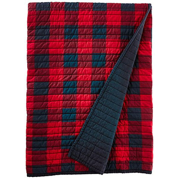 Woolrich WR50-1780 Check Quilted Throw 50x70" Red,50x70"