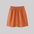 thumbnail image 4 of Amidoa Boys Cotton Solid Color Cargo Shorts 鈥?Elastic Waist Baggy Summer Casual Shorts, 4 of 4
