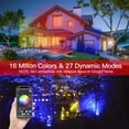 thumbnail image 2 of 20W RGBCW Flood Light Outdoor Floodlight IP66 Waterproof Remote Control Phone App Control Music Sync Timer Setting for Wedding Birthday Party Stage Lighting, 2 of 8