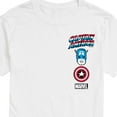 thumbnail image 3 of Marvel Captain America - Logo Stack - Men's Short Sleeve Graphic Tee, 3 of 5