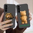 thumbnail image 4 of Matte Case for Samsung Galaxy S23 S22 S21 S20 S10 4G S9 S8 Plus ULTRA 5G LITE Case Funda Coque Shell Naughty T-Teddy Bear Couple, 4 of 5