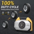 thumbnail image 5 of Tire Inflator Portable Air Compressor for Heavy-duty Vehicle Cordless Air Pump for Car Inflatables 15600mAh Battery, 5 of 6