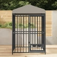 thumbnail image 5 of Yiwa Heavy Duty Large Outdoor Dog Kennel with Roof & Safety Locks, 4x4x6FT, 5 of 7