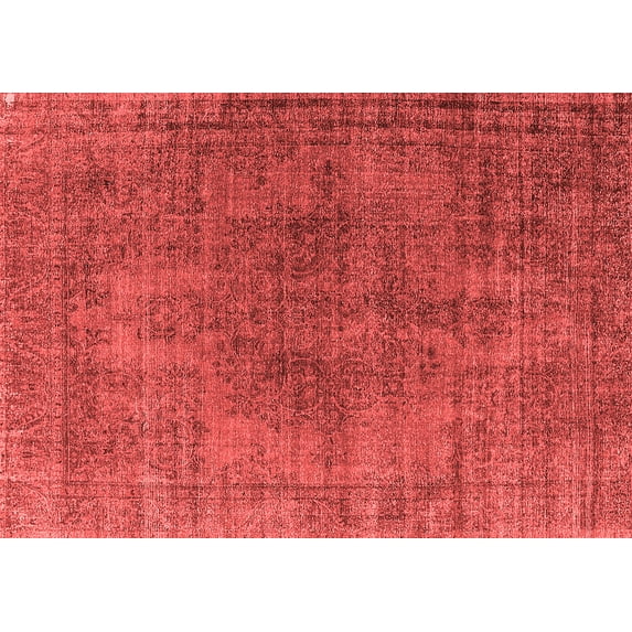 Ahgly Company Indoor Rectangle Oriental Red Industrial Area Rugs, 2' x 3'
