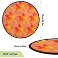 thumbnail image 2 of Coolnut Golden Maple Leaves Christmas Tree Mats Waterproof Tree Skirt, Autumn Fall Xmas Tree Stand Tray Mat Floor Protector Pad for Holiday Party Decoration, 28.3", 2 of 6