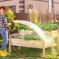 thumbnail image 5 of 47x41x30in Wooden Raised Garden Bed Horticulture Outdoor 2 Tiers Elevated Planter Grow Box for Herb with Legs & Drainage Holes, 5 of 6