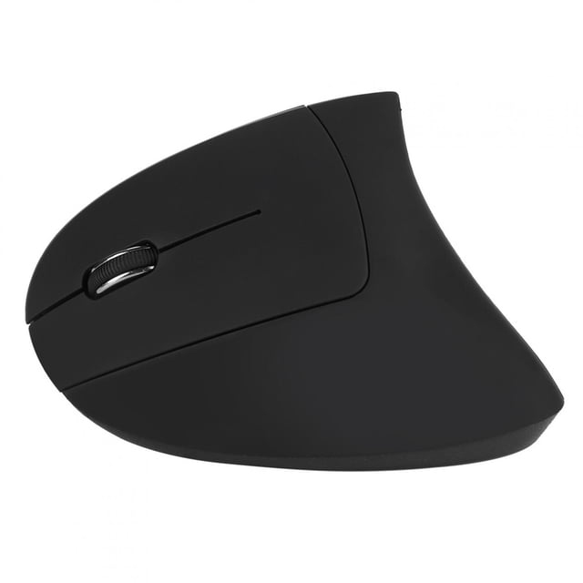 Ratón Ócico vertical ergonómico para zurdos de 2,4 ghz para pc portátil negro