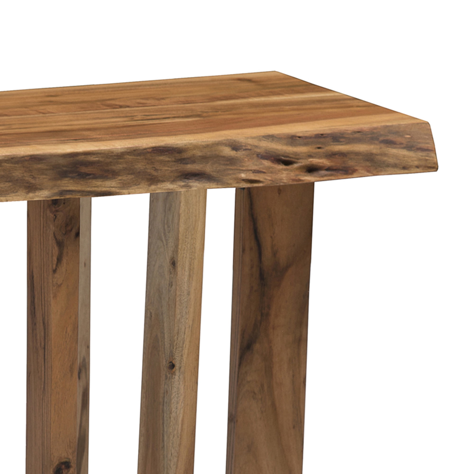 Alaterre Furniture Berkshire Natural Live Edge Wood End Table