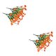 thumbnail image 4 of Flores artificiales Injueey plantas falsas al aire libre ramo interior Naranja 2Conjunto, 4 of 6