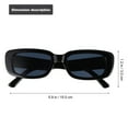 thumbnail image 5 of 1 unid gafas de sol cuadradas de moda Gafas de sol Unisex Sun Shades Travel Regalo, 5 of 5