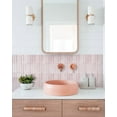 thumbnail image 3 of Humitech Pink Subway Tile Peel and Stick Backsplash, 5-Pack 12x12 Inch Glossy Self-Adhesive Wall Tile, Waterproof Kitchen & Bathroom Stickers, Removable DIY Vinyl Tiles for Walls, 3 of 8