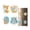 Woodland Animals Series (4-Pack), variant on Kids Diamond Painting Fridge Magnets, Children DIY Diamond Art Kits with Soft Magnetic Backing, Assorted Themes, for Kids Crafts, 4 Pack (2.36 Inch)