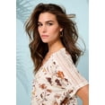 thumbnail image 2 of Roaman's Women's Plus Size Lace Trimmed Textured Tee, 2 of 2