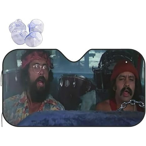 Funny Windshield Sun Shade for Car Sunshade for Car Windshield Covers Blocks UV Rays Automotive Interior Sun Protection 51 x 27.5 in
