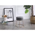 thumbnail image 2 of Hodedah Petit Tabouret de Toilette Gris PU, 2 of 4