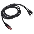 thumbnail image 1 of Data Printer Data Cable 1.8m 24V Power USB to USB2.0 B Male and 3 Pin Power Din Male Cord, 1 of 7