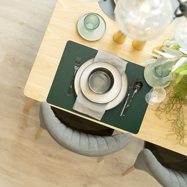 Napperon Maison Double Rectangulaire Isolé Tapis de Table pour Restaurant Hôtel Salle à Manger Occidentale Napperon Durable Résistant à la Chaleur Plus Facile