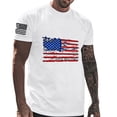 thumbnail image 2 of WREESH Fitness Wear Pullover Men's Short Sleeved T-Shirt with Patriotic Theme Round Neck White, 2 of 4