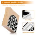 thumbnail image 3 of Ryvnso Checkered Geometry Plaid Pattern Acrylic Napkin Holder Table Kitchen Paper Tissue Organization, 3 of 7