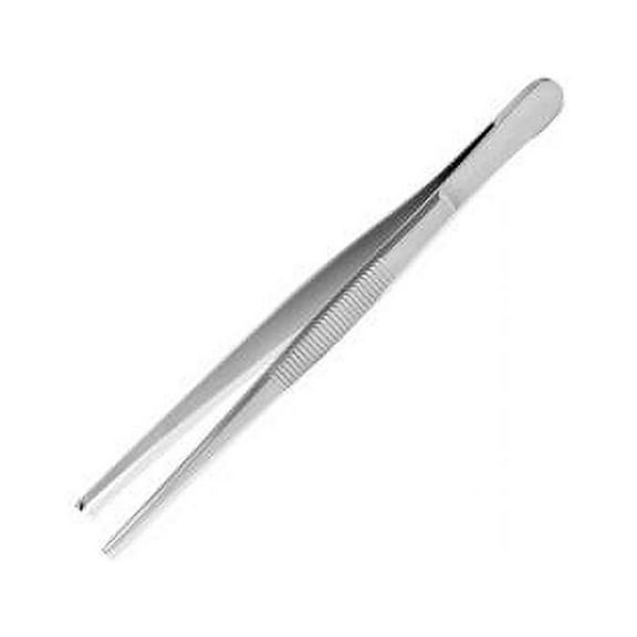 Tissue Forceps, Standard Pattern, Serrated Handles, 1x2 Teeth, 5½" (14.0cm), German, Von Klaus