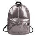 thumbnail image 2 of Fashion Women Solid Color Zipper Backpack Waterproof Shoulder Bag Travel Bag, 2 of 5