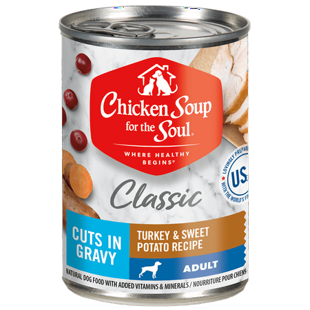 UPC: 0819239014128 | Chicken Soup for the Soul Adult Wet Dog Food Cuts in Gravy Turkey & Sweet Potato (12×13.00oz. Case)