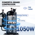 thumbnail image 5 of VEVOR Máquina para hacer helados comercial, rendimiento de 22-30 l/h, máquina de servicio suave para encimera de 2200 W con tolva de 2 x 6 l, panel LCD de 2 l, alarma de escasez de inflado, máquina pa, 5 of 5