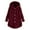 Wine, variant on Winter Clearance 2023 Winter Coats for Women Plus Size Plus Size Button Plush Tops Hooded Loose Cardigan Wool Coat Winter Jacket