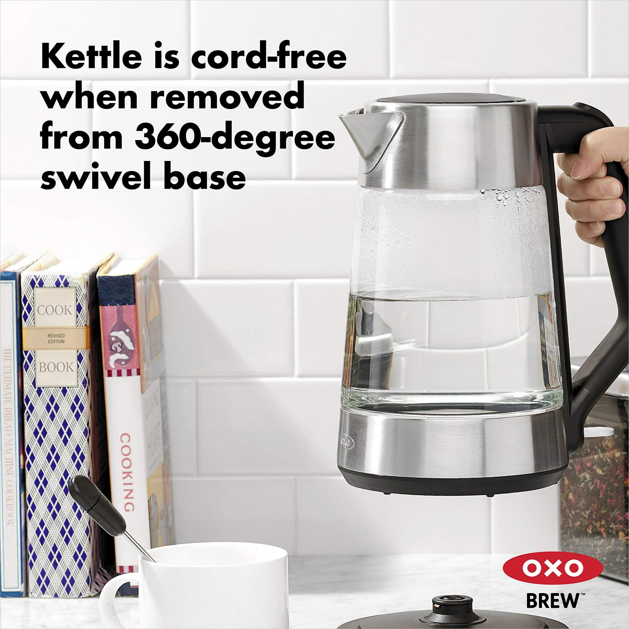 OXO BREW Cordless Glass Electric Kettle