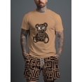 thumbnail image 3 of Conjunto de 2 piezas con estampado de osos para hombre, chándal, camisetas, conjunto deportivo para hombre, ropa informal de verano, camiseta Y2K, camiseta, pantalones cortos para hombre, 3 of 5