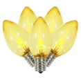 thumbnail image 3 of Vickerman C7 Transparent Plastic LED Yellow Dimmable Bulb, E12 Nickel Base, 25 per bag, 3 of 3