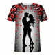 thumbnail image 3 of Ceisia Men Casual Round Neck Printing Pullover Fitness Gift Sports Short Sleeve T-Shirt - Valentine's Day Casual Tops, 3 of 5