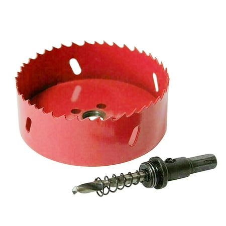 

100mm/3.9in Bi-Metal Hole Sawing Kit Steel Drill Hole Cutter with High Accuracy Cutting Tooth Hole Cutter with Arbor for Wood and Metal