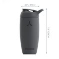 thumbnail image 3 of Promixx Pursuit - Botella de agua aislada de acero inoxidable y taza de licuadora, 18 onzas, gris grafito, 3 of 8