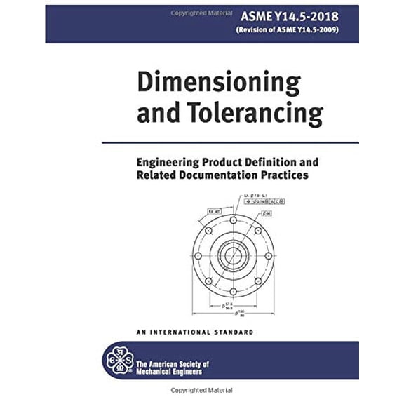 Pre-Owned ASME Y14.5-2018: Dimensioning and Tolerancing: 8.2, 9780791872192, 079187219X, Paperback,