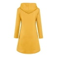 thumbnail image 6 of GPOECD Womens 2025 Fall Winter Oversize Mid Long Casual Solid Color Hooded Sweatshirt With Pocket Cozy Pullover Comfortable Wear Relaxed Fit Top Z9082-Yellow,S, 6 of 8