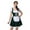 Green, variant on Women Octoberfest Dirndl Dress Traditional German Festival Performance Clothes