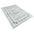thumbnail image 4 of Light Blue Pink Medallion Traditional Vintage Oriental Area Rug, 4 of 9